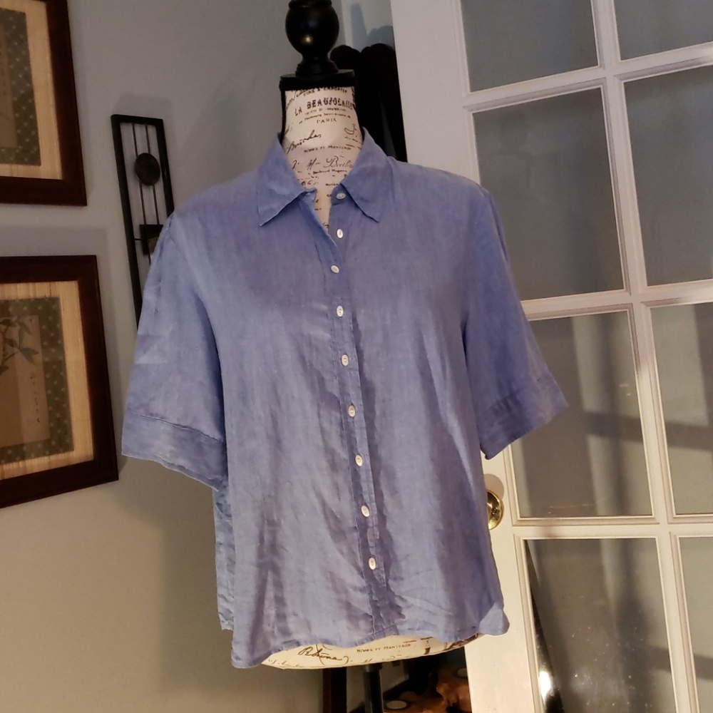 Talbot's Irish Linen Blouse XL